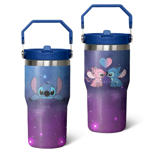 20oz Cartoon Movie Stainless Steel Tumbler with Lid and Straw,Spill Proof Cartoon Travel Cup for Cartoon Lovers,Double - Tumbler