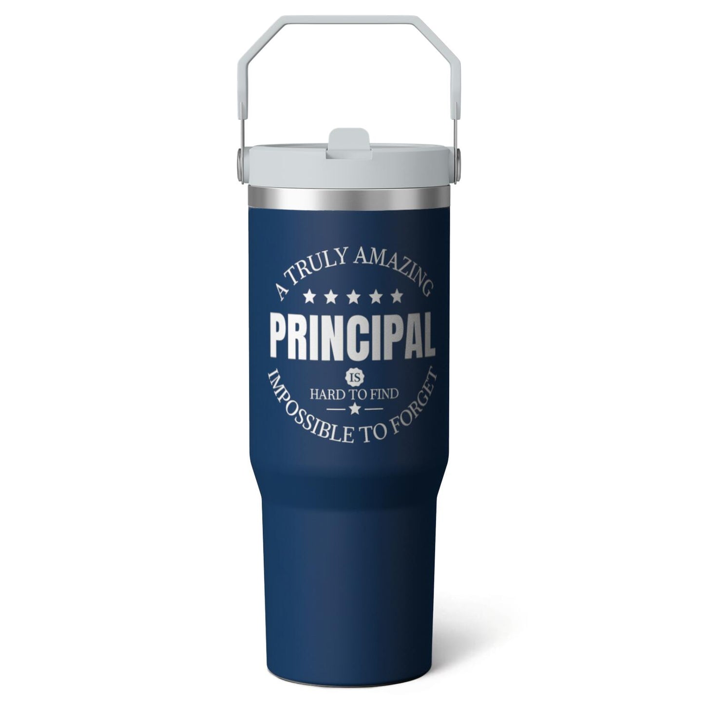1pc Capibara 30oz Tumbler with Straw & Handle - Insulated Stainless Steel Cup | Holiday Gift for - Tumbler