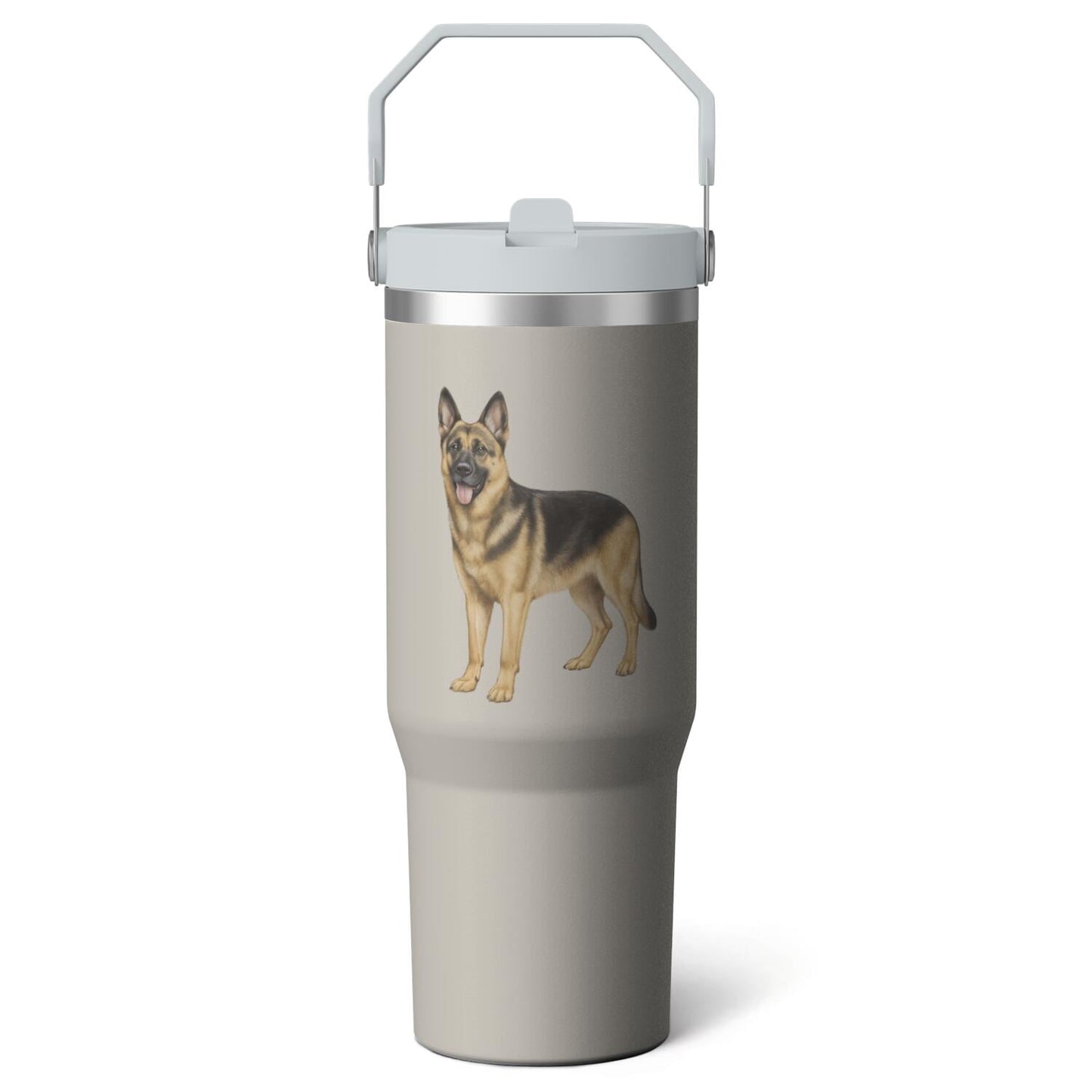 1pc Bow 30oz Tumbler with Straw & Handle - Insulated Stainless Steel Cup | Holiday Gift for - Tumbler