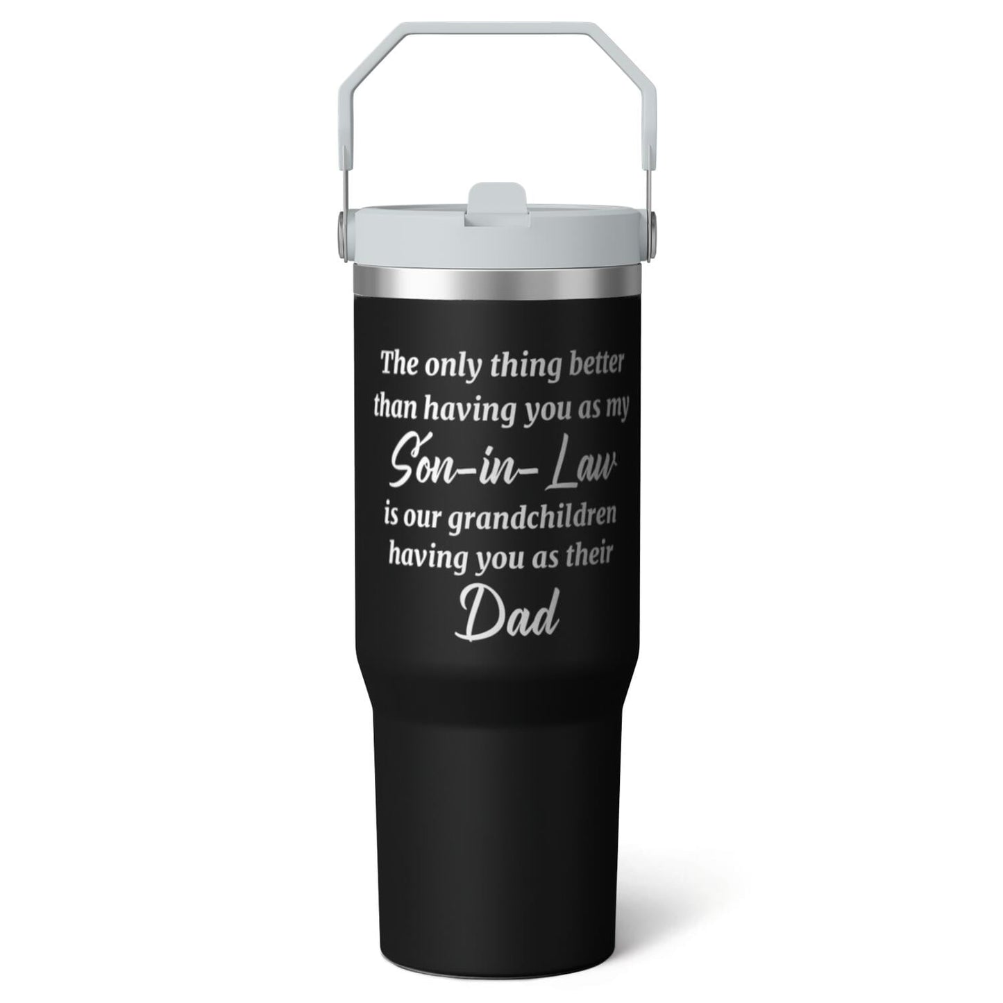 1pc Capibara 30oz Tumbler with Straw & Handle - Insulated Stainless Steel Cup | Holiday Gift for - Tumbler