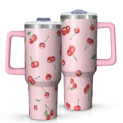 1pc nutcracker 40oz Tumbler with Straw & Handle - Insulated Stainless Steel Cup | Holiday Gift for - Tumbler