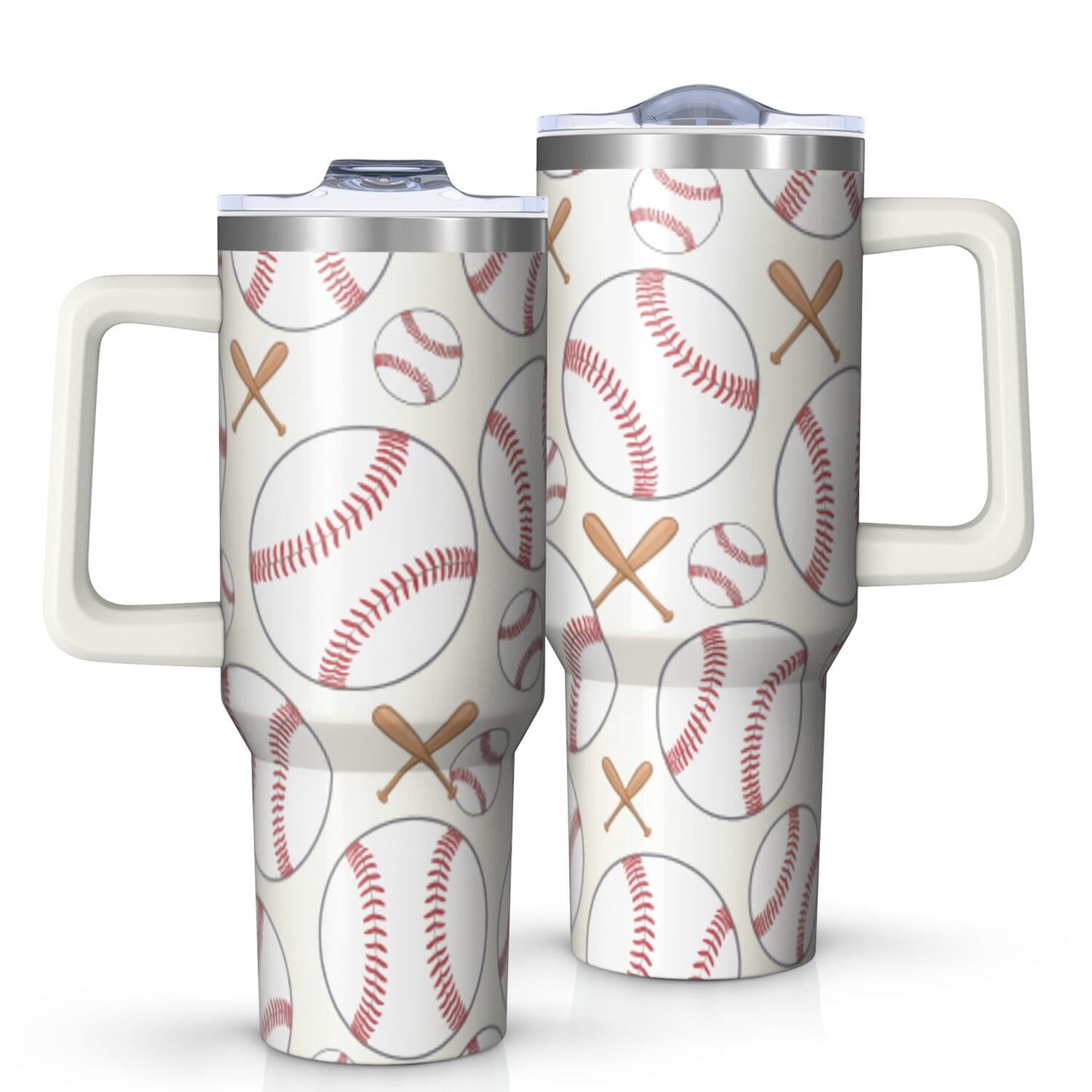 1pc nutcracker 40oz Tumbler with Straw & Handle - Insulated Stainless Steel Cup | Holiday Gift for - Tumbler