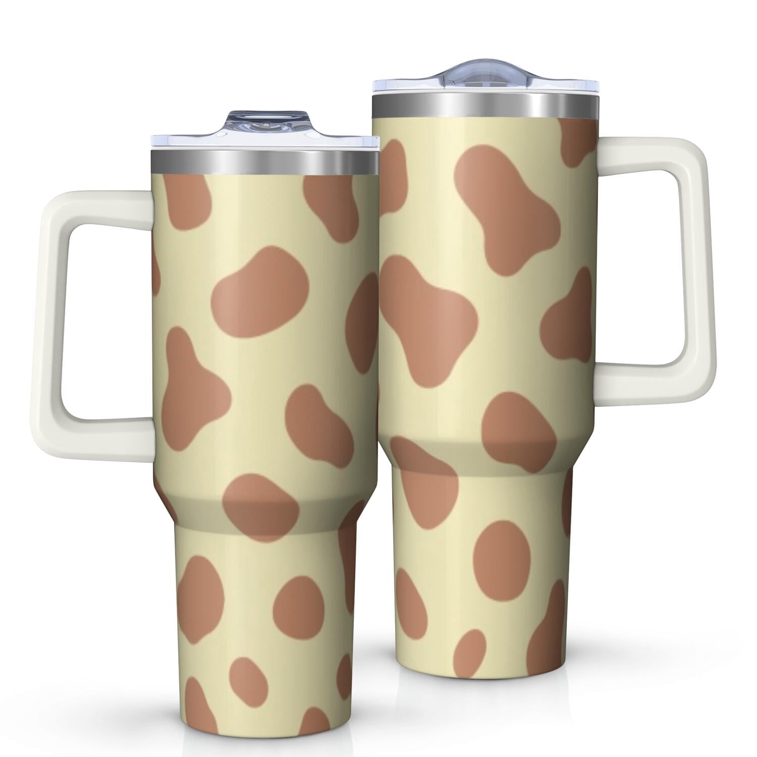1pc nutcracker 40oz Tumbler with Straw & Handle - Insulated Stainless - Reusable Stainless Steel Cup