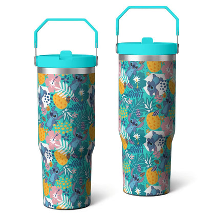 30oz Cartoon Movie Stainless Steel Tumbler with Lid and Straw,Spill Proof Cartoon Travel Cup for Cartoon Lovers,Double - Tumbler