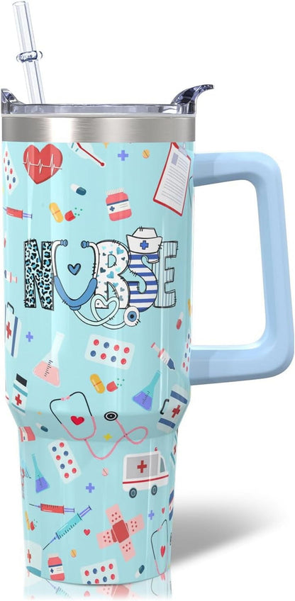 30oz Stainless Steel Sea Turtle Tumbler with Lid and Straw - Ocean Insulated Turtle Cup for Women''s - Tumbler