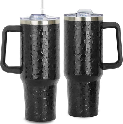 40oz Bee Tumbler With Handle Lid and Straw -Bee gifts for women Bee Travel Coffee Cup-Bee Gifts - Tumbler