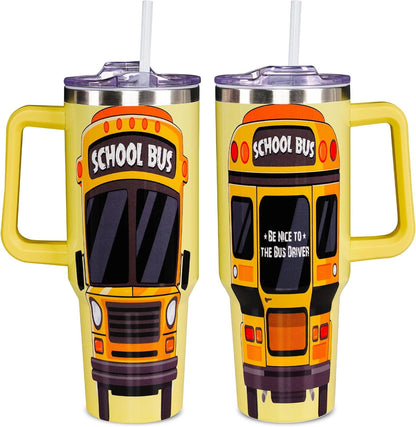 Christmas Gifts for Bus Drivers, School Bus Driver Tumbler 40 OZ, School Bus Driver Gifts, Bus Driver - Tumbler