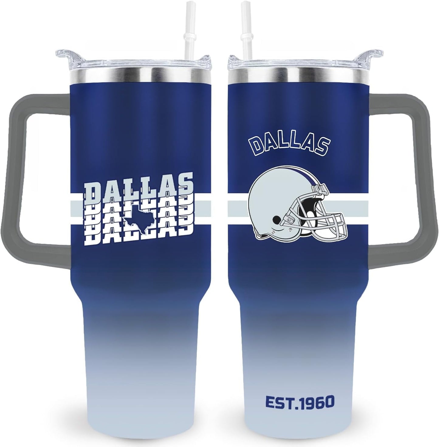 Kansas City Tumbler Cup - Kansas City Gifts for Men - 40 OZ Insulated Stainless Steel Coffee - Tumbler