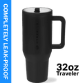 HydroJug Traveler 32 oz Water Bottle, Stainless Steel Insulated Tumbler - Leakproof Insulated Water Bottle