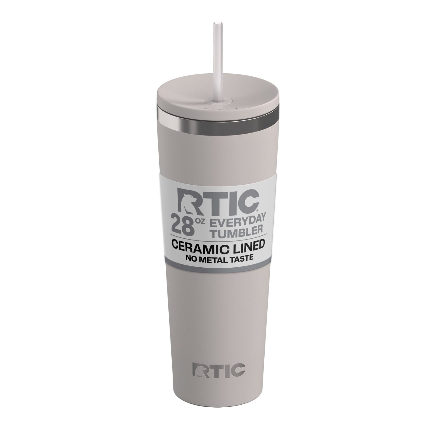 RTIC 28 oz Ceramic Lined Everyday Tumbler, Spill-Resistant Straw Lid, Marine - Tumbler