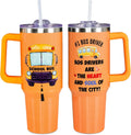 Christmas Gifts for Bus Drivers, School Bus Driver Tumbler 40 OZ - Insulated Travel Tumbler Cup