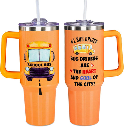 Christmas Gifts for Bus Drivers, School Bus Driver Tumbler 40 OZ, School Bus Driver Gifts, Bus Driver - Tumbler