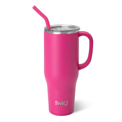 Swig Life 40oz Mega Mug | Insulated Stainless Steel Tumbler with Handle | Oh Happy Day - Tumbler