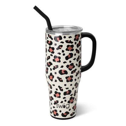 Swig Life 40oz Mega Mug | Insulated Stainless Steel Tumbler with Handle | Oh Happy Day - Tumbler